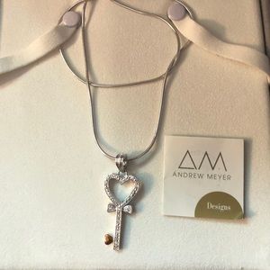 Andrew Meyer 1/8 ct Diamond/Sterling &18K Enhanser